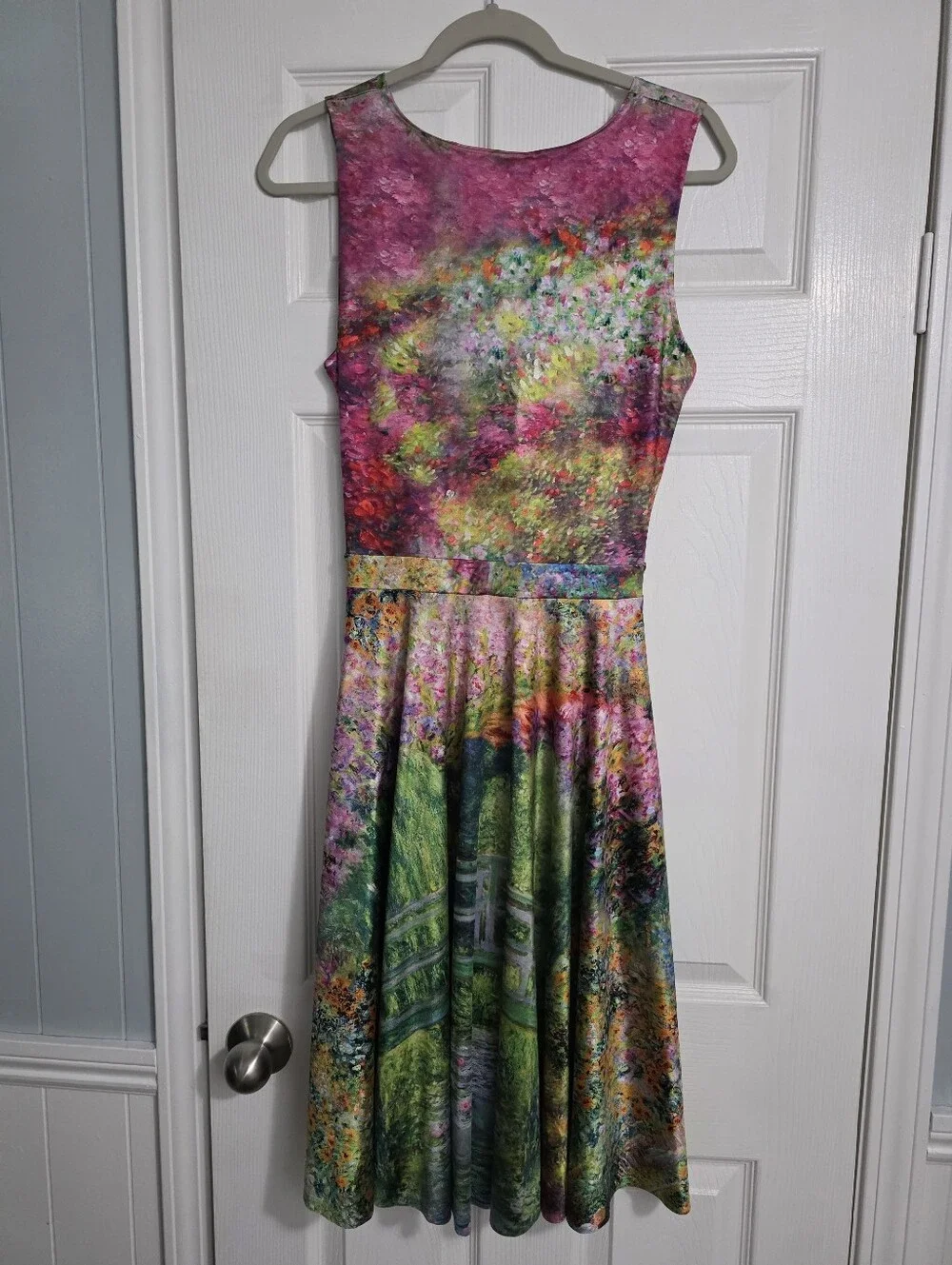 BlackMilk Montage Monet Rio Midi Dress Altered Artsy Cottagecore Y2k - Picture 8 of 11